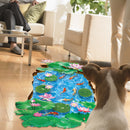 Miico Creative 3D Goldfish Lotus Pond PVC Removable Home Room Decorative Wall Floor Decor Sticker
