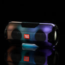 Portable bluetooth Wireless Speaker Dual Drivers FM Radio TF Card Stereo Bass LED Light Subwoofer with Mic