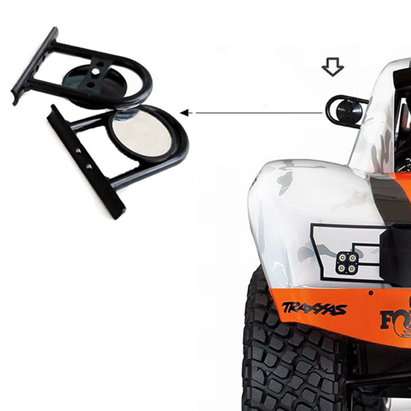 2PCS Rear View Mirror for 1/7 UDR Unlimited Desert Racer 90048 RC Car Parts Q6H3