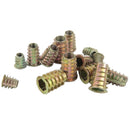 100Pcs Iron Galvanized Insert Wood Nut Hex Drive Head Furniture Nut Fitting