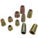 100Pcs Iron Galvanized Insert Wood Nut Hex Drive Head Furniture Nut Fitting