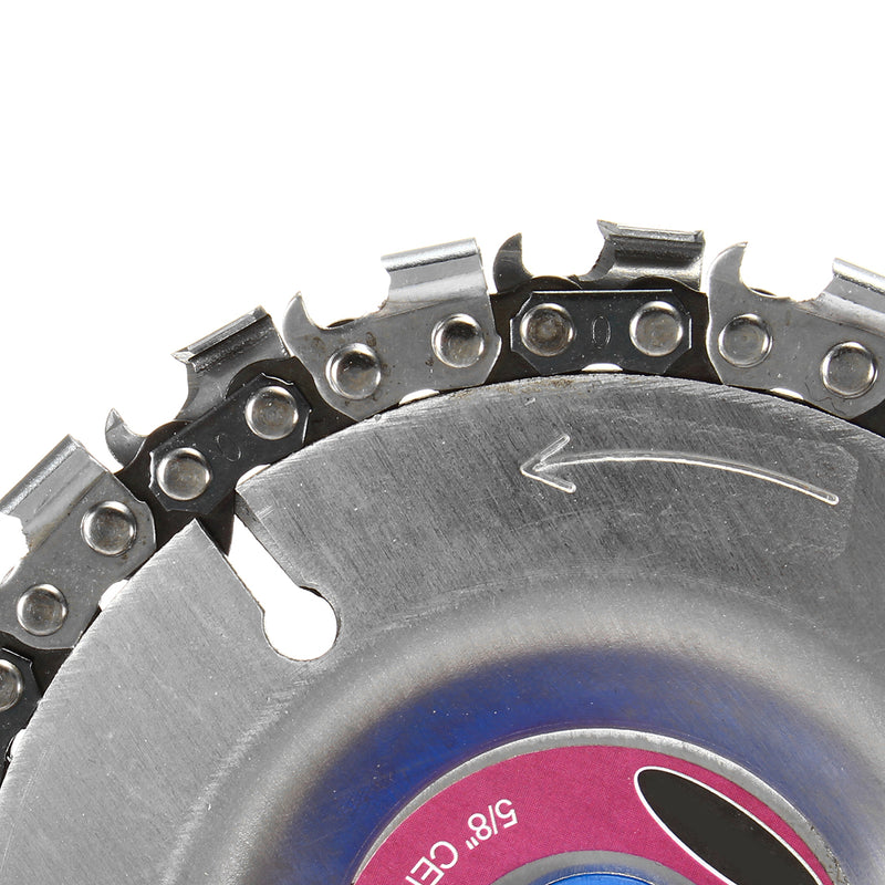 4 Inch Red Grinder Chain Disc ID16mm 22 Tooth Wood Carving Disc For 100/115 Angle Grinder