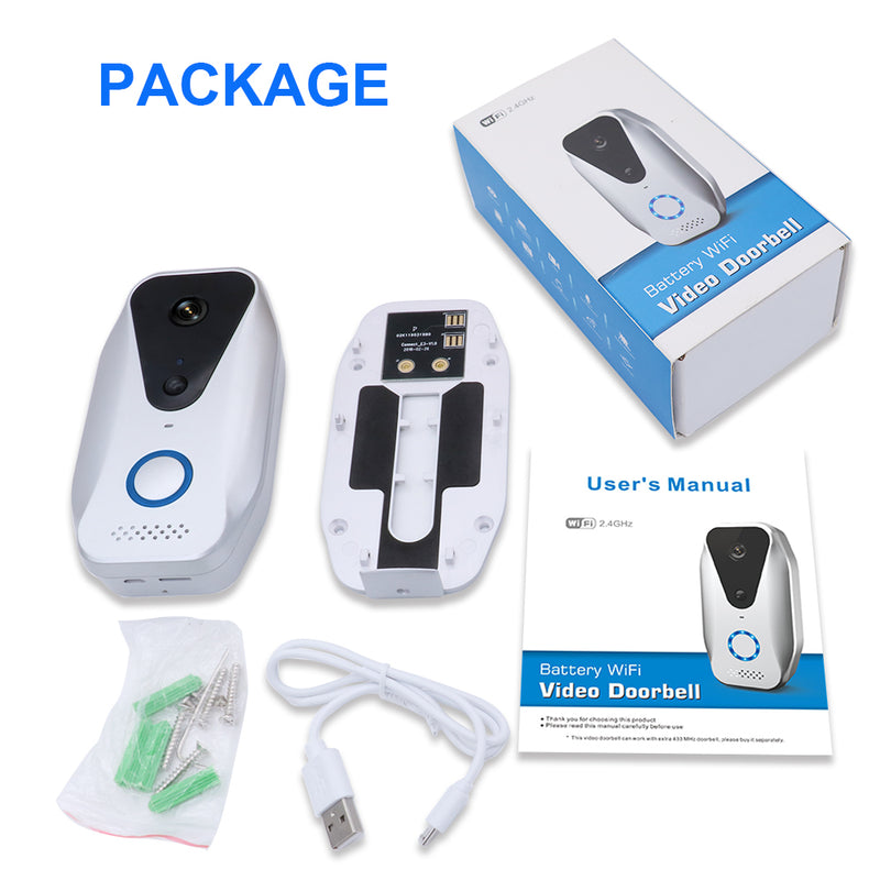 Elinksmart C-omet 13K Smart Video Doorbell 720P 140Camera Video Doorbell WiFi Connecting Phone Control Two Way Video Bell Ring