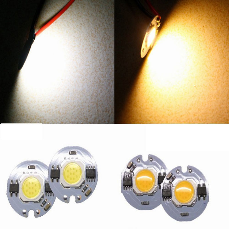 10Pcs 3W/5W/7W/9W White/Warm White COB Led Chip No Need Driver for DIY Bulb Downlight Track Light