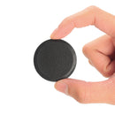 Round Metal Plate PU Leather Surface Iron Sheet Black 4PCS for Magnetic Car Phone Holder