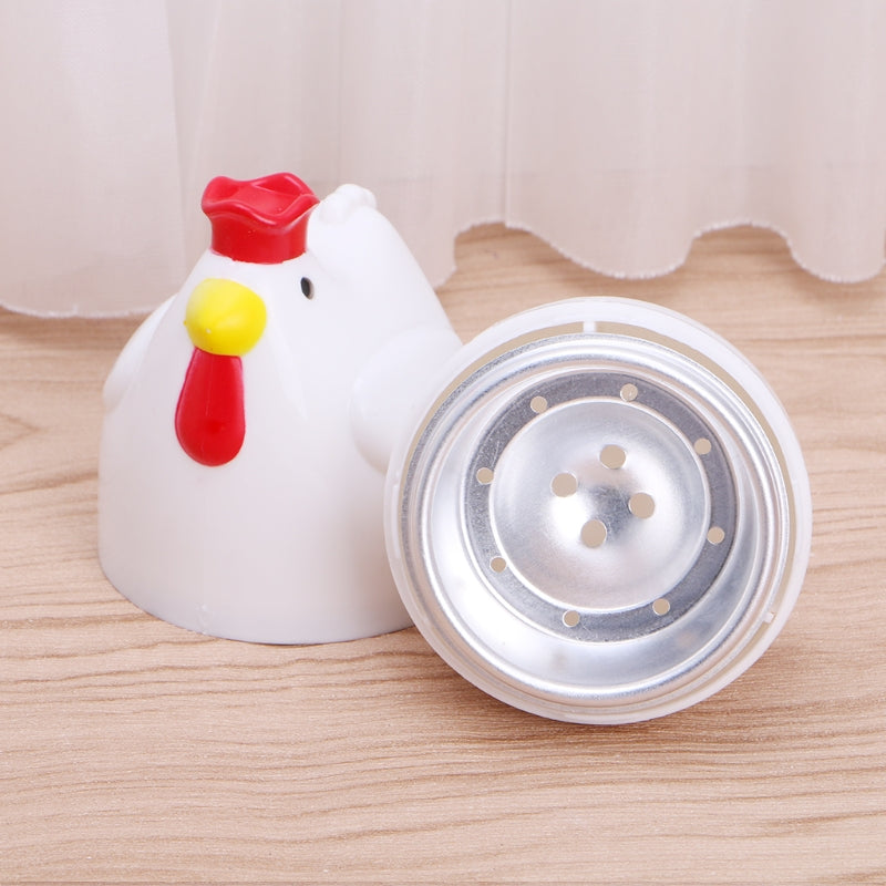 Home Chicken Shaped Microwave 1 Egg Boiler Steamer Cooker Kitchen Cooking Gadget Appliance