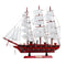 20" LED Light Wooden Craft Nautical Sailor Ship Sailing Boat Wood Sailboat Decorations
