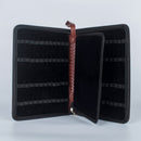 48 Roller Ball Pen Fountain Pen Ballpoint Pen Bag Brown Leather Pencil Case J4B4