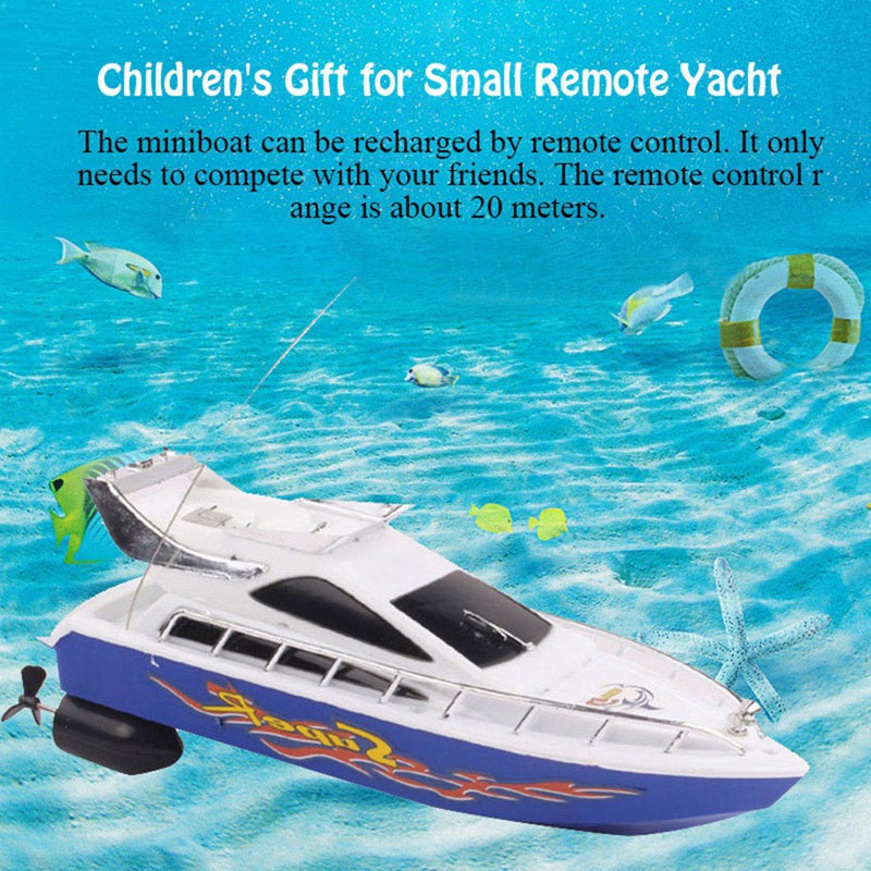 Mini RC Boats 5KM/H ABS Outdoor Electric Remote Control Speedboat Racing To D4U8