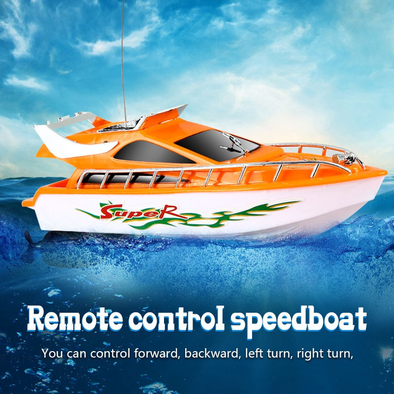 Mini RC Boats 5KM/H ABS Outdoor Electric Remote Control Speedboat Racing To D4U8