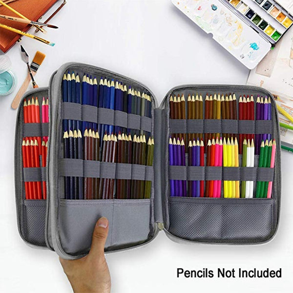 192 Slots Large Capacity Pencil Bag Case Organizer Cosmetic Bag for Colored X1P5
