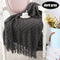 130*150cm(51" X 59") Sofa Throw Blanket Anti-electrostatic Tassels Air Condition Blankets Travel
