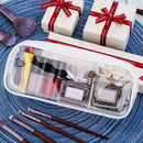 4 Pieces Clear PVC Zipper Pen Pencil Case, Big Capacity Pencil Bag Makeup P Q6C5