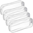 4 Pieces Clear PVC Zipper Pen Pencil Case, Big Capacity Pencil Bag Makeup P Q6C5