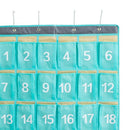 30 Pockets Waterproof cloth Fabric Storage Hanging Bag Numbered Classroom C F8M2