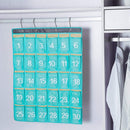 30 Pockets Waterproof cloth Fabric Storage Hanging Bag Numbered Classroom C F8M2