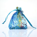 100Pcs Drawstring Organza Bags Jewelry Packaging Bags Wedding Party Candy GiJ1A7