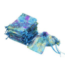 100Pcs Drawstring Organza Bags Jewelry Packaging Bags Wedding Party Candy GiJ1A7