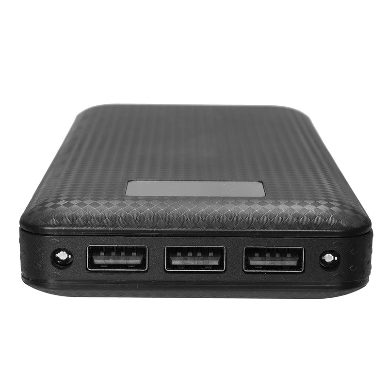 DIY 3 Port USB Mobile Power Bank Charger Case 5V 2A 7x 18650 Battery Kit Box