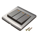 250V 1AA 3 Gang 2 Ways Wall Switch Wall Socket With Screws