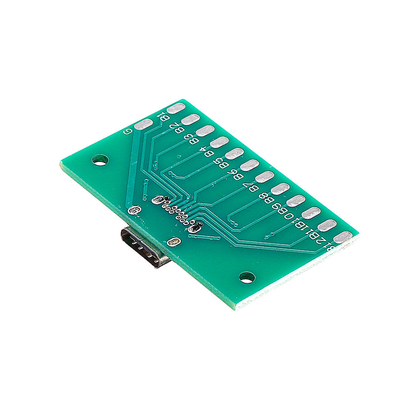 10pcs TYPE-C Female Test Board USB 3.1 with PCB 24P Female Connector Adapter For Measuring Current Conduction