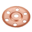 Drillpro 4 Inch See Through Wood Carving Disc Tungsten Carbide Coating Shaping Disc for Angle Grinder