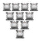 120PCS Pack 3Pin Gateron White Switch Keyboard Switch for Mechanical Gaming Keyboard