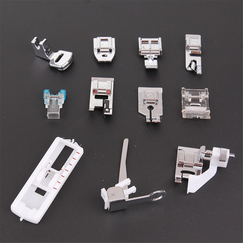 11Pcs Multi Function Domestic Sewing Machine Presser Foot Feet Accessories Tools Set