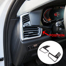 Dashboard Side Air Conditioning AC Vent Frame Cover Trim Carbon Fiber Look