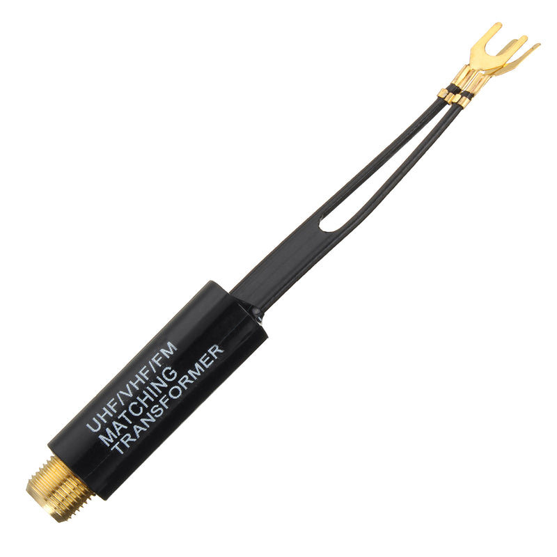 UHF VHF FM TV F Cable Balun 75-300 Ohm Adapter Antenna Matching Transformer