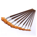 Zhuting S9010 9Pcs Nylon Practical Writing Brush Supplies