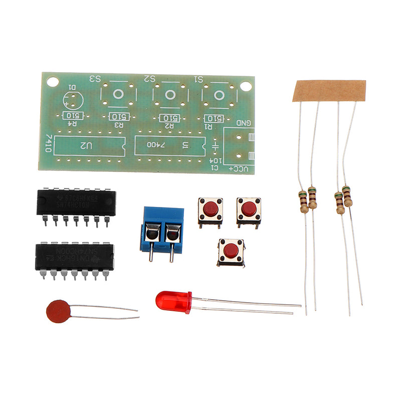 3pcs DIY Three Person Voter Module Kit DIY Electronic Production Kit 74HC00+74HC10