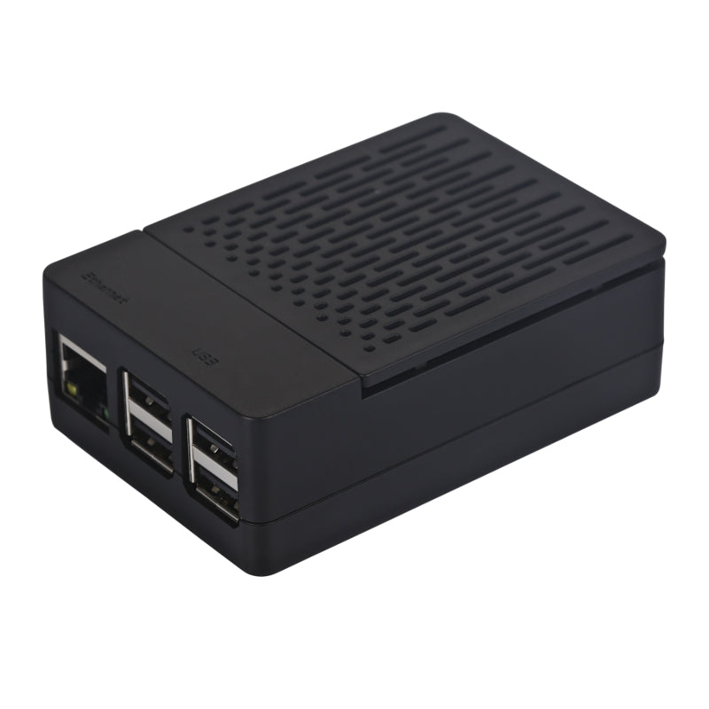 Black/White Assembled Exclouse Case + Quiet Cooling Fan + Heatsink Support GPIO or Camera