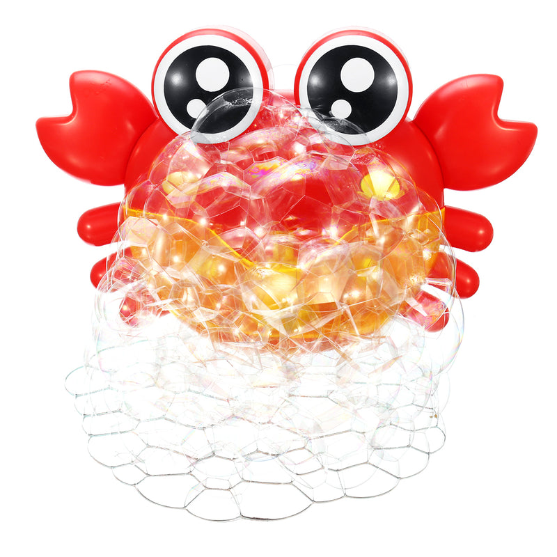 Crab Bubble Machine Musical Bubble Blower Maker Bath 7 Colorful Light Music Baby Kid