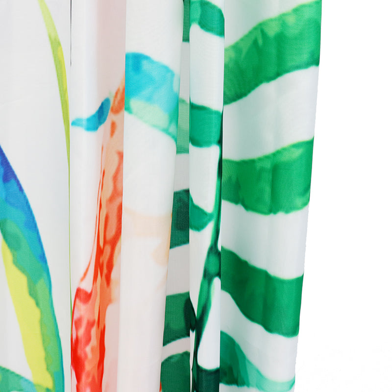 Mrosaa Creative Flamingo Printing Waterproof Shower Curtains Bathroom Retaining Water Hanging Cloth