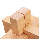 Kong Ming Lock Toys Children Kids Assembling 3D Puzzle Puzzle Cube Challenge IQ Brain Wood Toy