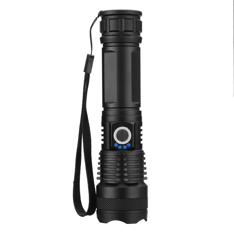 XANES 1287 Suit Zoomable Tactical LED Flashlight XHP50 Highlight With 18650 USB Cable Flashlight Set Telescopic Torch