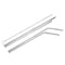 Stainless Steel Metal Drinking Straw Reusable Bar Cocktail Stirrer Eco Friendly Straws Set With Brush