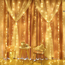 3M*1M/3M*2M USB Waterproof Sliver Wire LED String Light Curtain Tree Strip Fairy Christmas Holiday Party