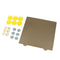 Gold 235x235mm Double Texture PEI Sheet Powder Steel Plate with 6 Magnetic Block for Ender-3 / Ender-3 Pro 3D Printer