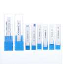 Drillpro 8Pcs Blue Naco 2-12mm 4 Flutes Carbide End Mill Set HRC50 Tungsten Steel Milling Cutter Tool