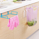 Kitchen Storage Rack Multi-purposes Wall Hanging Rack Door Back Garbage Bag Debris Hook