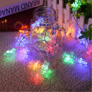 Battery Powered 2M 20LEDs Snowflake Fairy String Light for Christmas Party