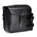 Pair Motorcycle PU Leather Box Hanging Side Saddlebags Black With Water Bottle Kettle Bag Universal