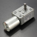JSX1650-370 DC 12V 5RPM Worm Gear Motor 6mm Shaft High Torque Turbine Worm Gear Reduction Motor