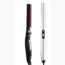 Unisex Electric Beard Straightener Brush Portable Quick Hair Straightening Curling Comb Constant Temperature Negative Ion Hair Styling Tool