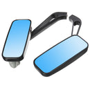 8mm 10mm Rear View Mirrors Black Short Stem Rectangle For Harley Davidson Dyna/Iron 883/Fatboy