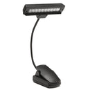 Portable 10 LED Clip-on Orchestra Piano Music Stand Table Light Flexible Reading Lamp