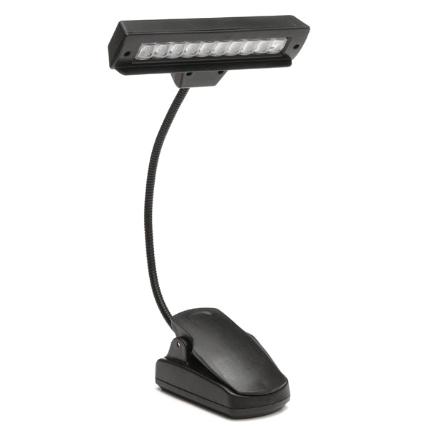 Portable 10 LED Clip-on Orchestra Piano Music Stand Table Light Flexible Reading Lamp