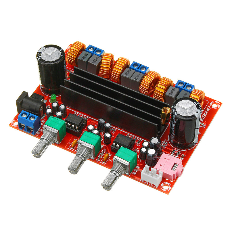 TPA3116D2 2.1 Digital Audio Amplifier Board Subwoofer Speaker Amplifiers DC12V-24V 2x50W+100W